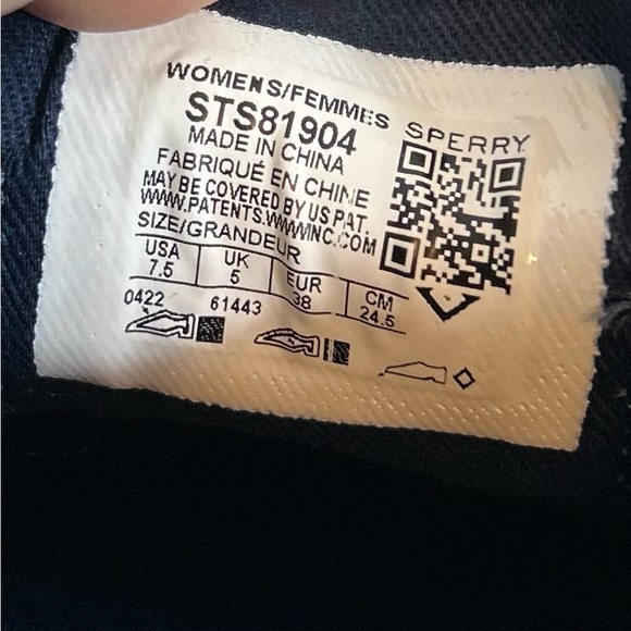 New Women’s Navy Blue Sperry Top Sider Shoes / Sz 7.5 - Picture 9 of 11